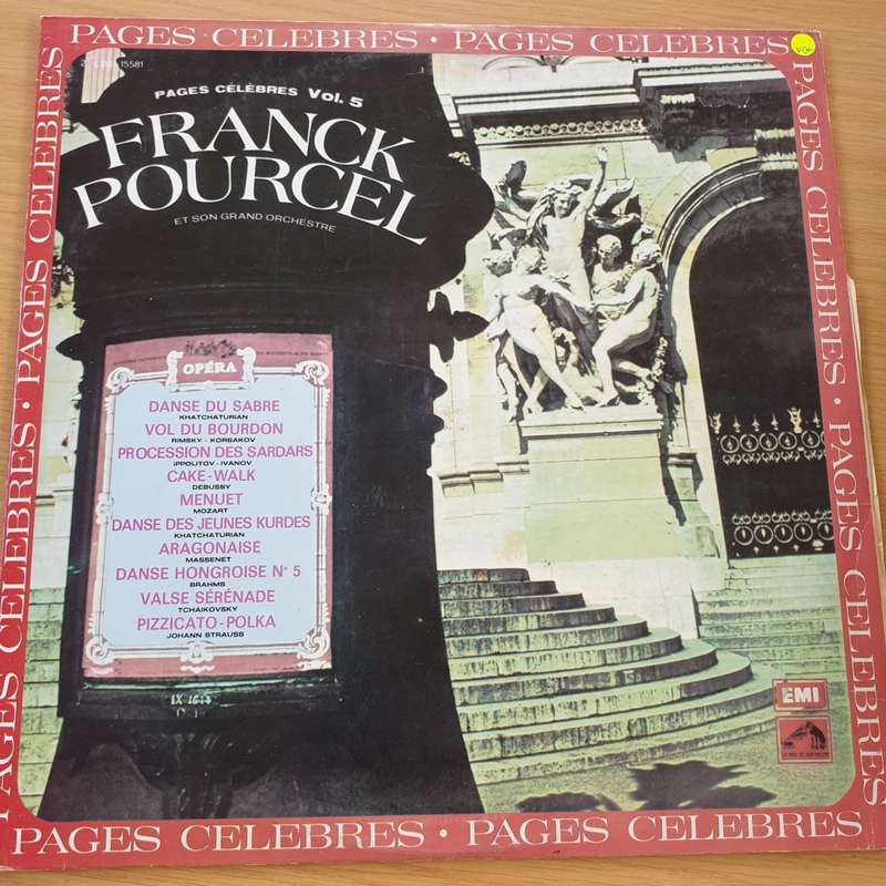 Franck Pourcel Et Son Grand Orchestre  Pages Célèbres Vol. 5  Vinyl LP Record  (VG+)