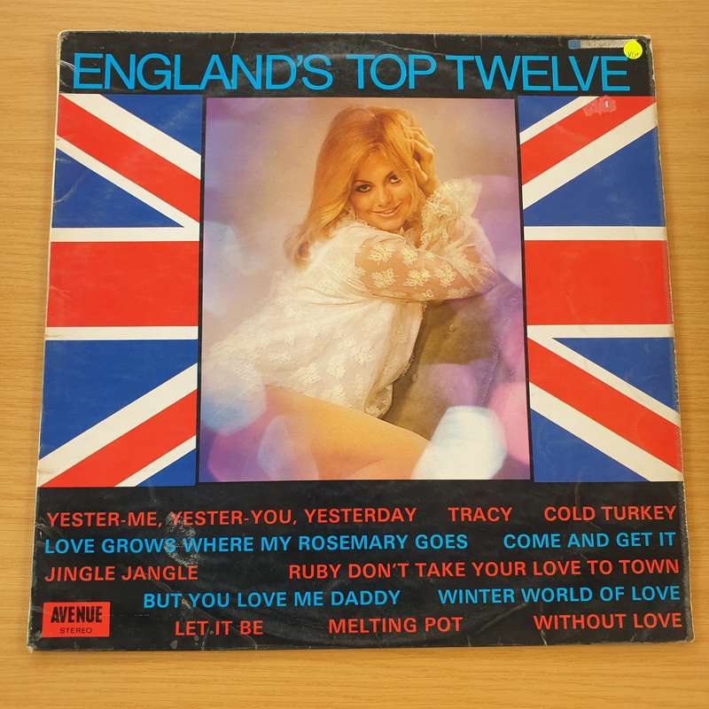 England's Top 12 Hits  Vinyl LP Record  (VG+)