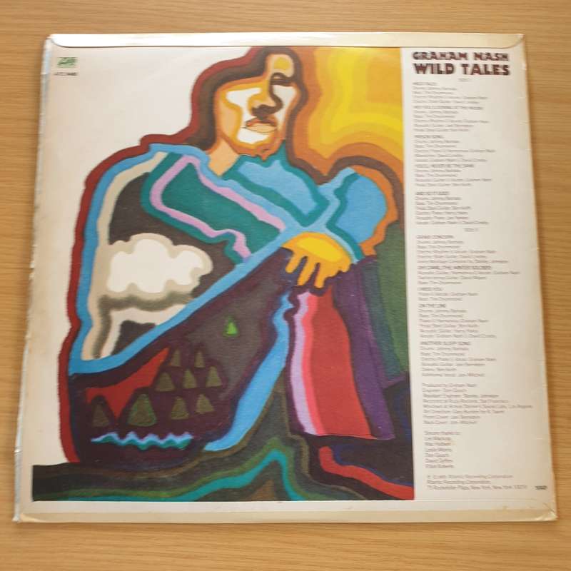 Graham Nash  Wild Tales (with Lyrics)  Vinyl LP Record  (VG+)