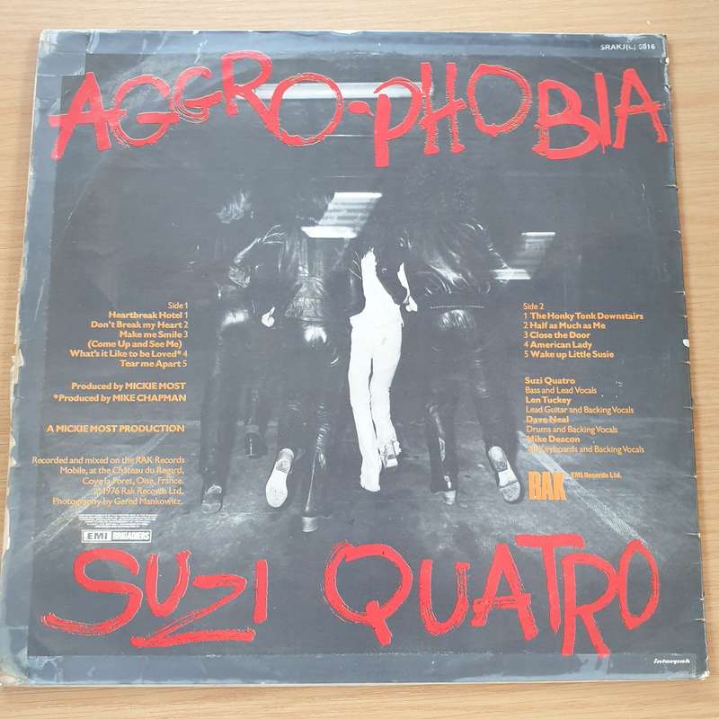 Suzi Quatro  Aggro-Phobia  Vinyl LP Record  (VG-)