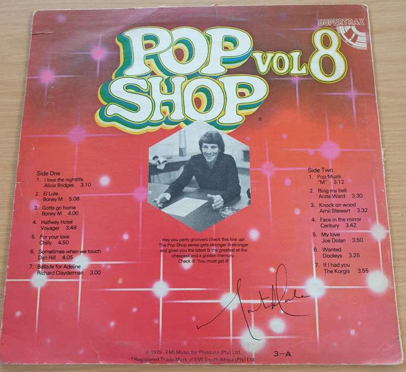 Pop Shop - Vol 8 - Original Artists (Rhodesia) - Vinyl LP Record  (VG+)