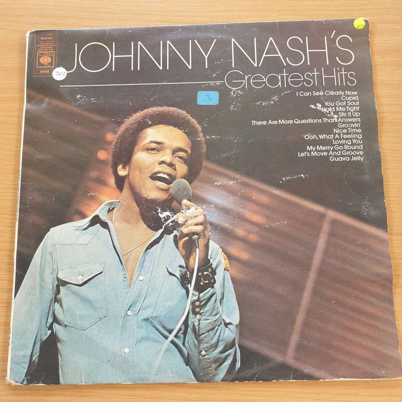 Johnny Nash  Johnny Nash's Greatest Hits  Vinyl LP Record  (VG+)