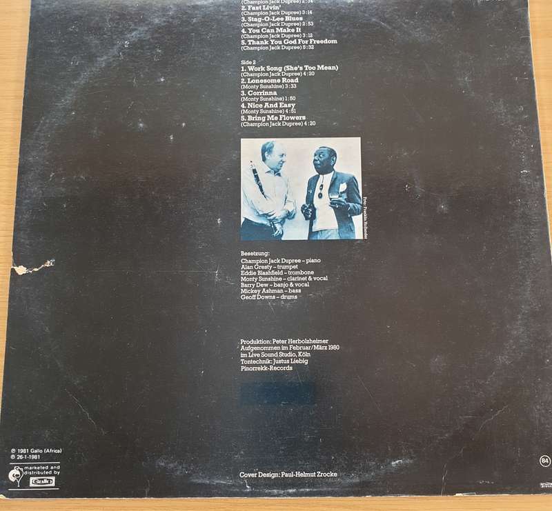 Champion Jack Dupree - Thank you G-D   Vinyl LP Record  (VG+)