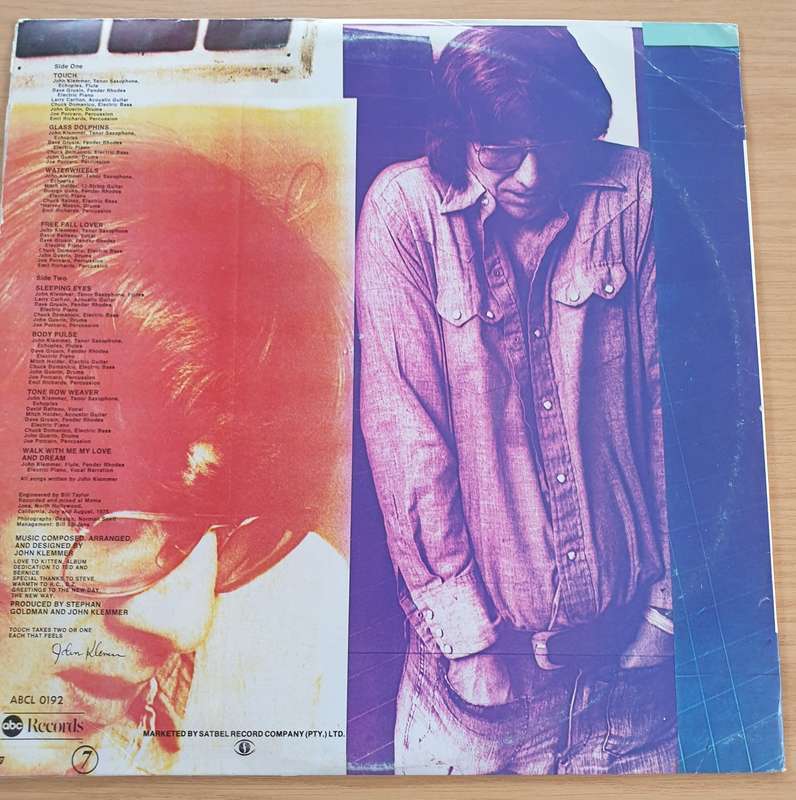 John Klemmer  Touch - Vinyl LP Record  (VG+) (D)