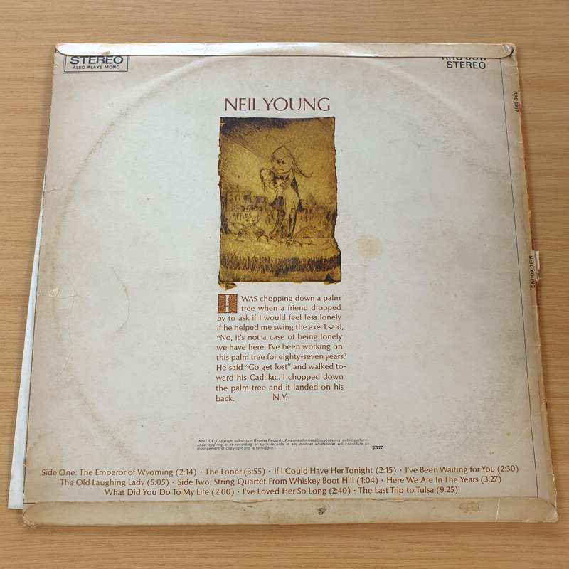 Neil Young  Neil Young - Vinyl LP Record  (VG)