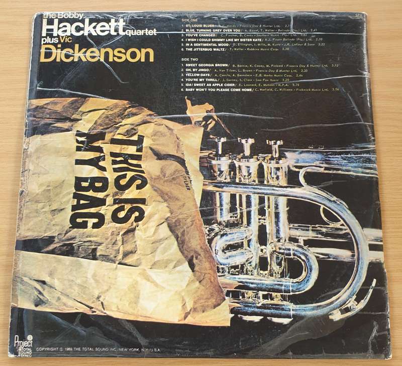 The Bobby Hackett Quartet Plus Vic Dickenson  This Is My Bag - Vinyl LP Record (VG)
