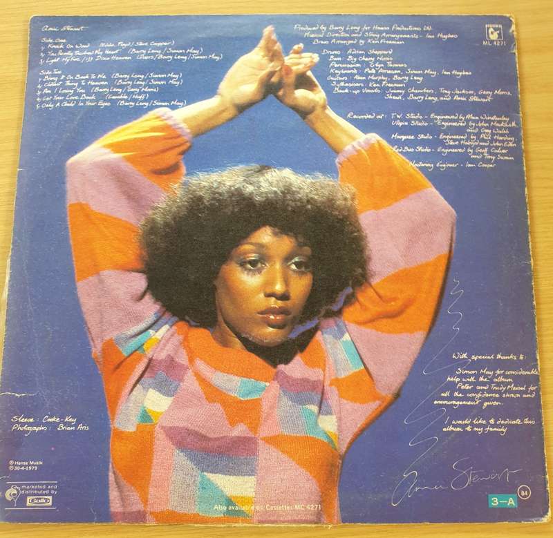 Amii Stewart  Knock On Wood - Vinyl LP Record  (VG+)