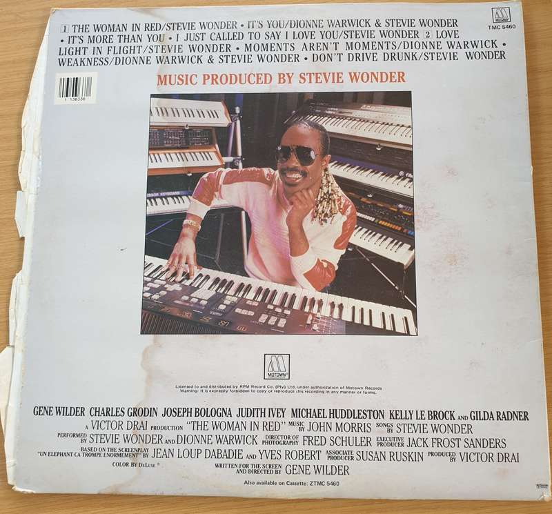 Stevie Wonder  The Woman In Red (From The Original Motion Picture Soundtrack)  - Vinyl LP Reco...