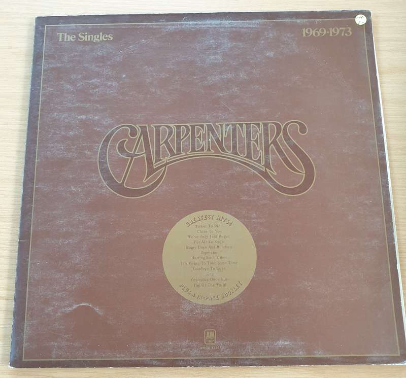 Carpenters - The Singles  - 1969 - 1973  Vinyl LP Record  (VG+)