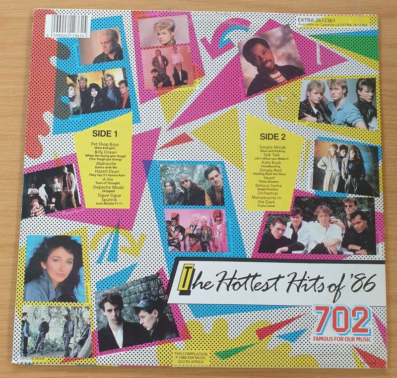 702 - The Hottest Hits of '86 - Vinyl LP Record  (VG+)