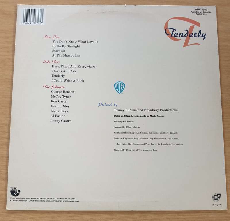George Benson  Tenderly - Vinyl LP Record  (VG+)