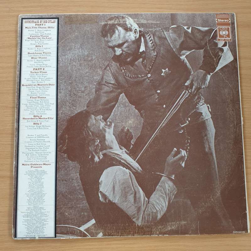 Pat Garrett & Billy The Kid - Bob Dylan  Original Soundtrack Recording  Vinyl LP Record ...