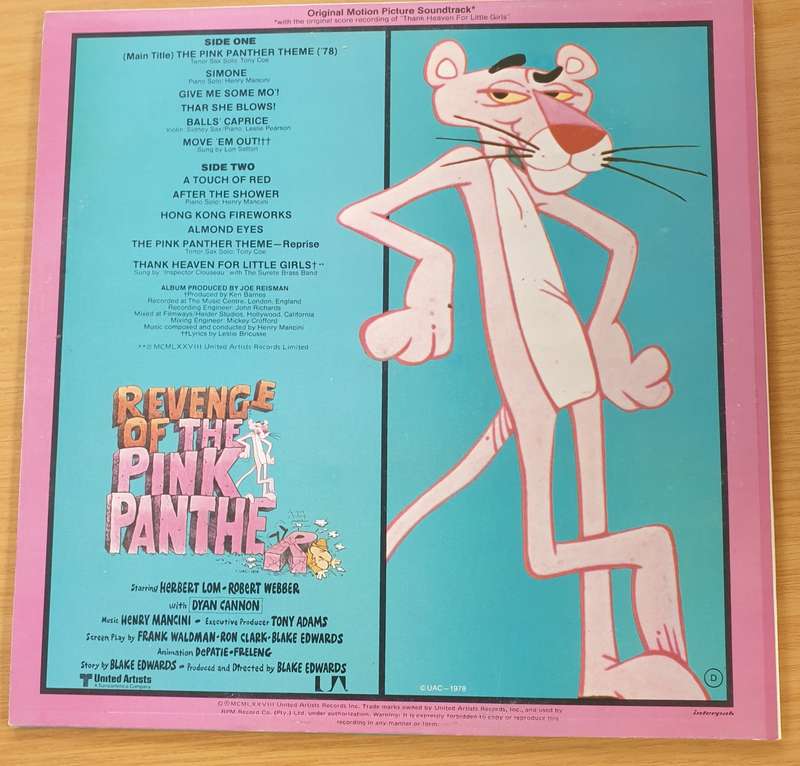 Revenge Of The Pink Panther (Original Motion Picture Soundtrack) - Henry Mancini  Vinyl LP Rec...