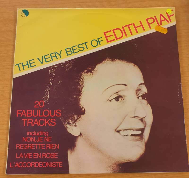Edith Piaf - The Very Best of - 20 Fabulous Tracks  - Vinyl LP Record (VG+)