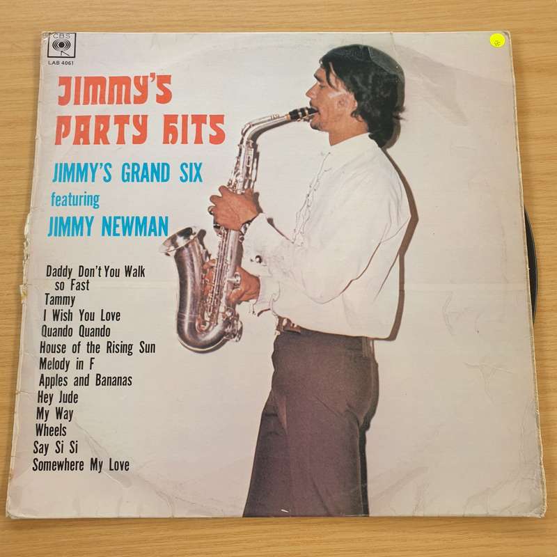 Jimmy's Grand Six featuring Jimmy Newman - Jimmy's Party Hits - Vinyl LP Record  (VG-)