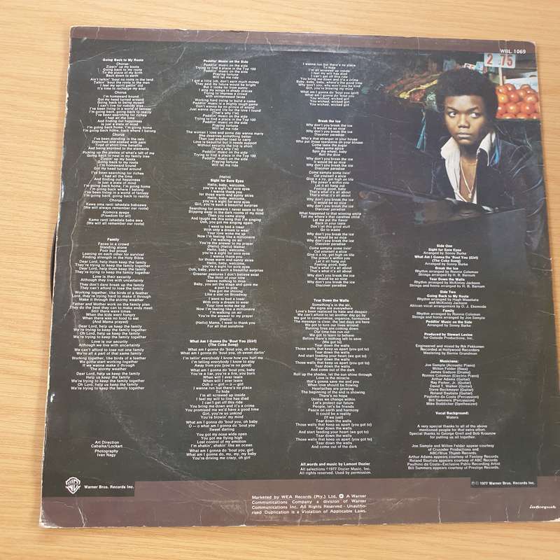 Lamont Dozier  Peddlin' Music On The Side -  Vinyl LP Record (VG)