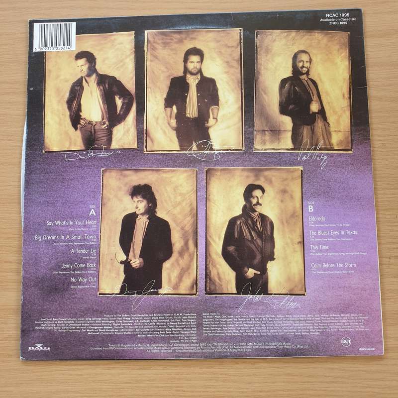 Restless Heart  Big Dreams In A Small Town - Vinyl LP Record (VG+)