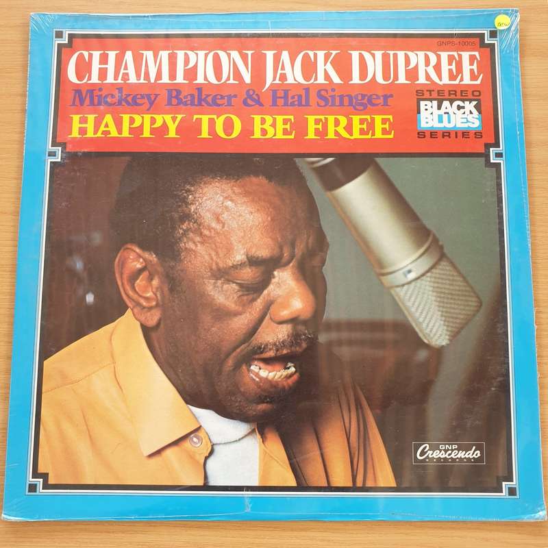 Champion Jack Dupree, Mickey Baker & Hal Singer  Happy To Be Free -  Vinyl LP Record - Sealed
