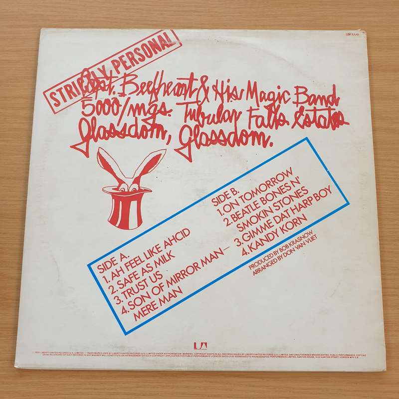 Captain Beefheart And His Magic Band  Strictly Personal - Vinyl LP Record (VG+)