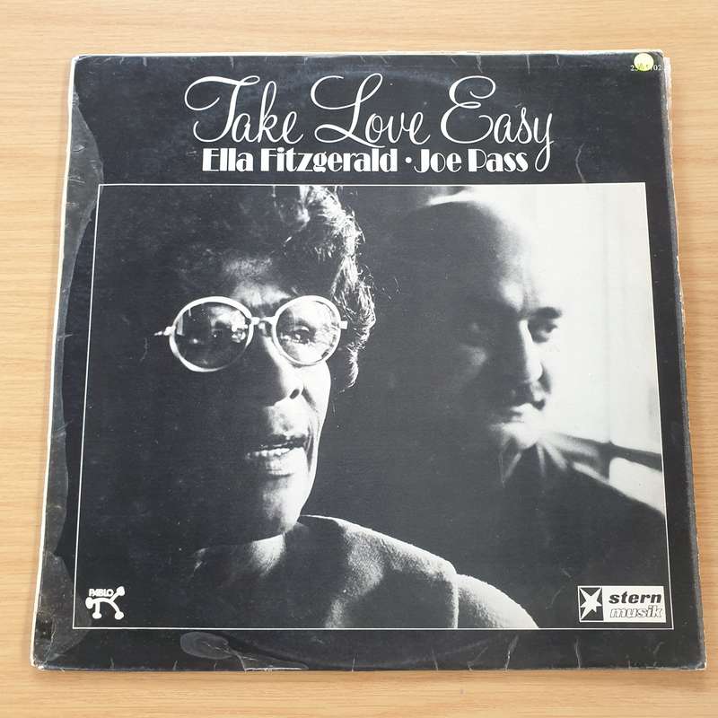 Ella Fitzgerald · Joe Pass  Take Love Easy - Vinyl LP Record (VG+)