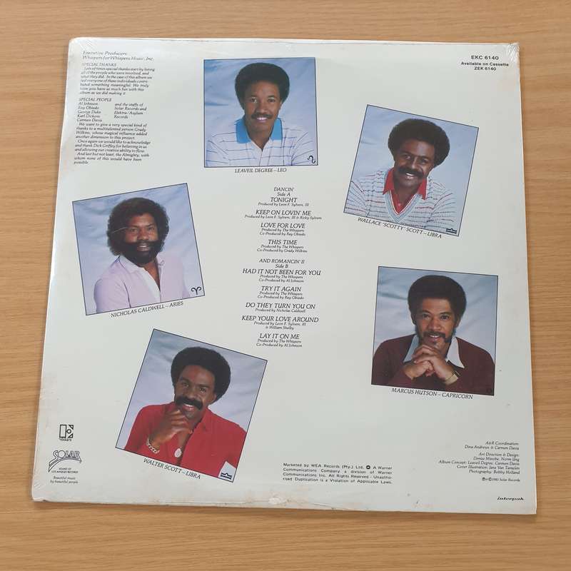 Whispers  Love For Love -  Vinyl LP Record - Sealed