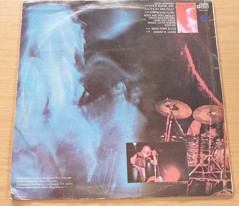 Johnny Winter And  Live Johnny Winter And - Vinyl LP Record  (VG-)