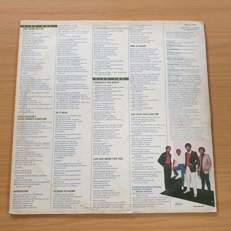 T-Connection  The Game Of Life - Vinyl LP Record (VG+)