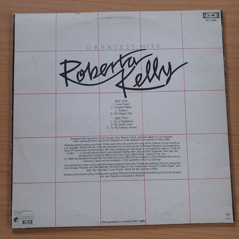 Roberta Kelly  Greatest Hits - Vinyl LP Record (VG+) (D)