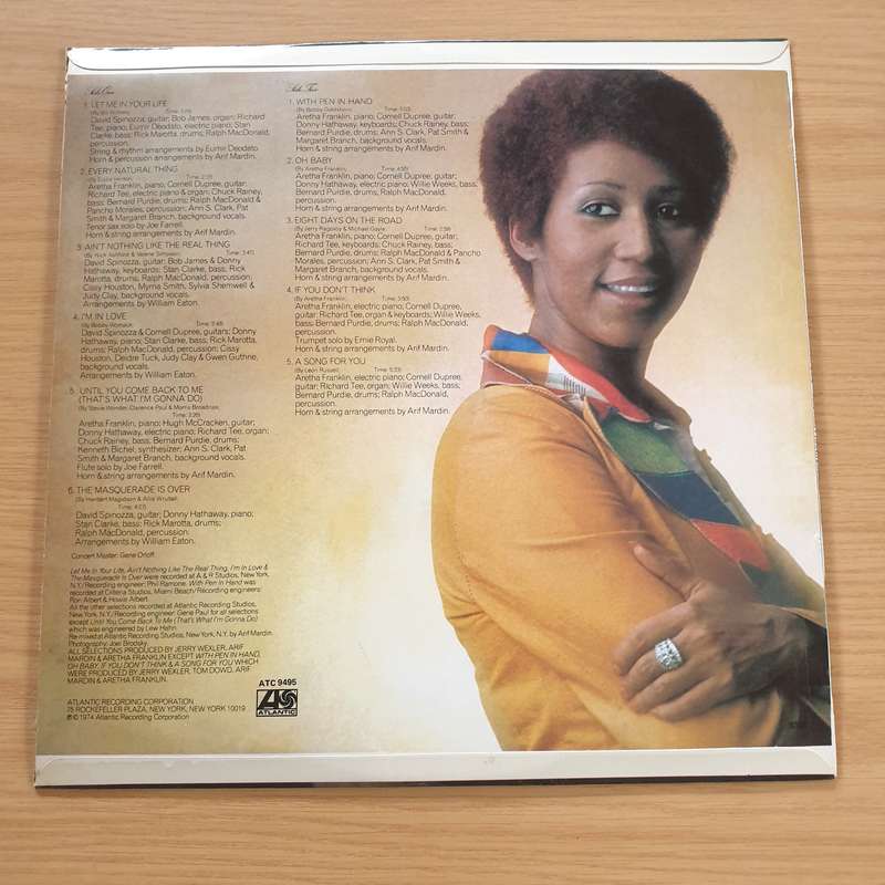 Aretha Franklin  Let Me In Your Life - Vinyl LP Record (VG+)