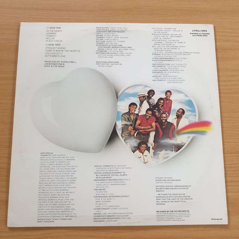 Kool & The Gang  In The Heart - Vinyl LP Record (VG+)