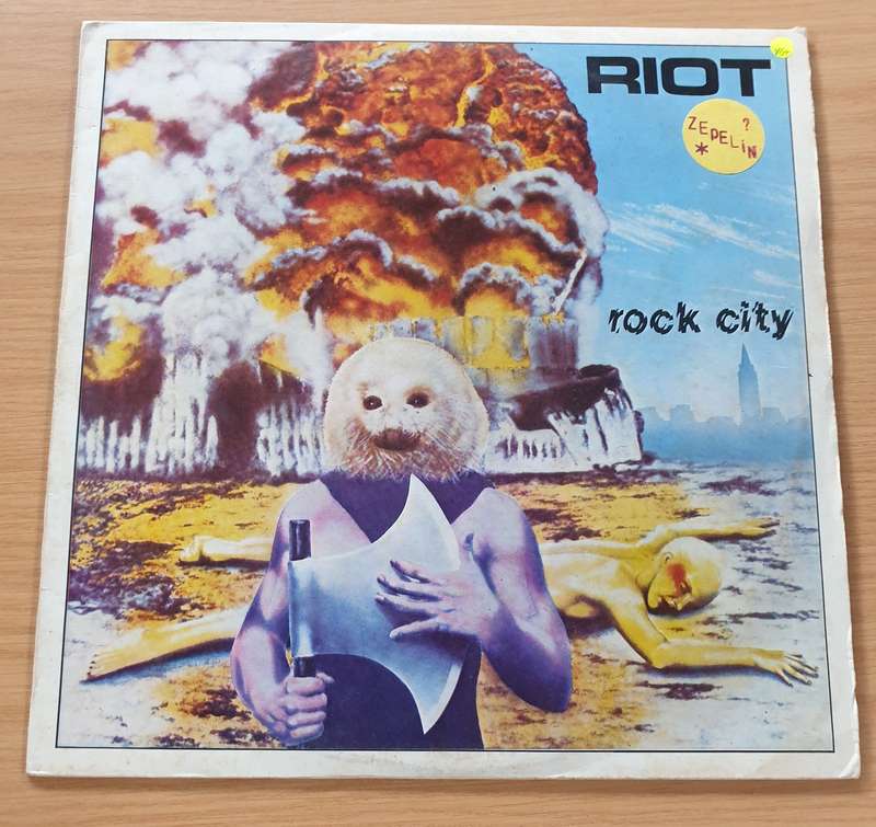 Riot  Rock City - Vinyl LP Record (VG+)
