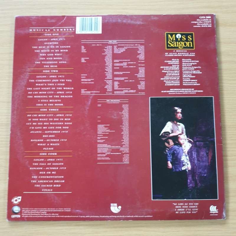 Miss Saigon -  Double Vinyl LP Record (VG+)