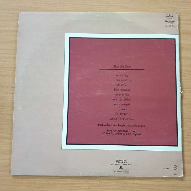 Tears For Fears  The Hurting  -  Vinyl LP Record (VG)