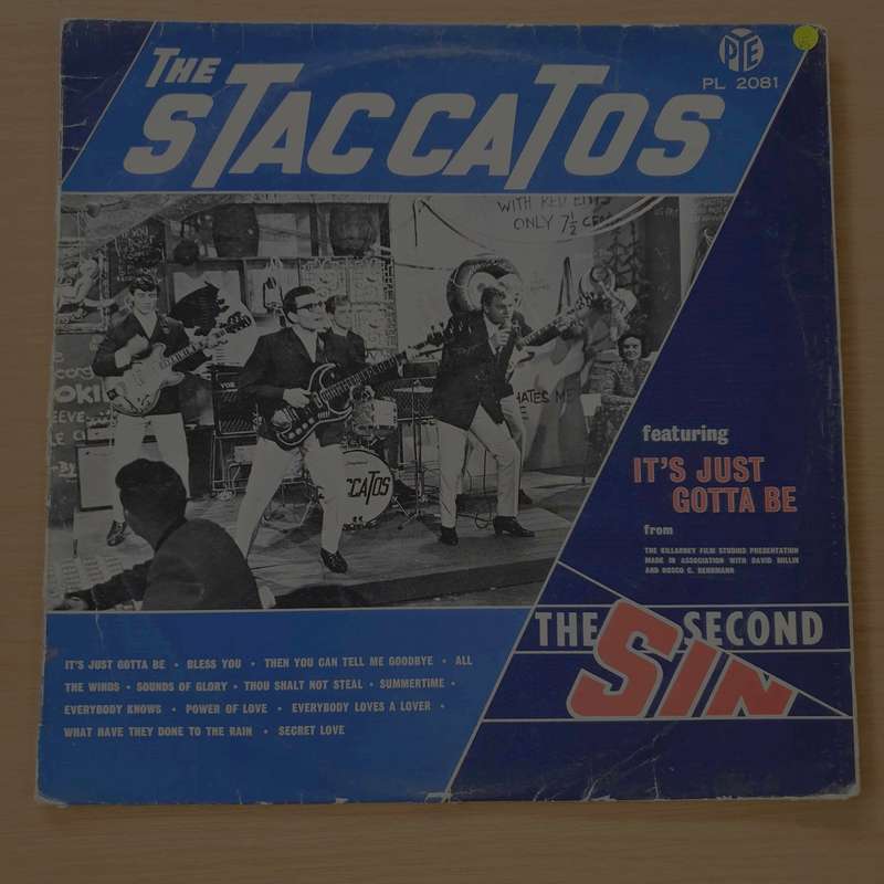 The Staccatos  The Second Sin - Vinyl LP Record  (VG-)