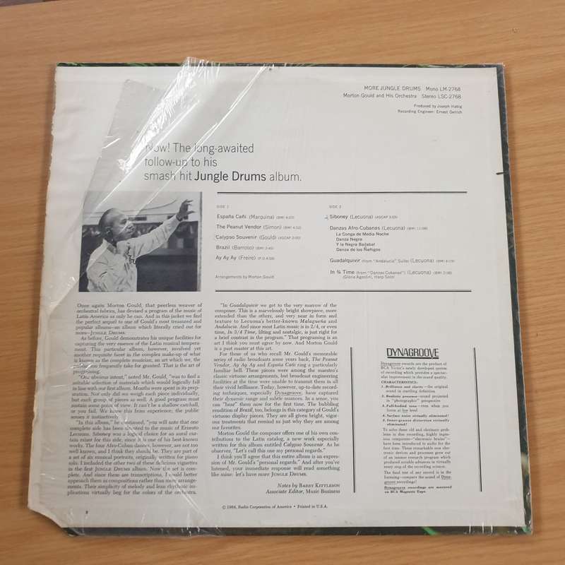 Morton Gould And His Orchestra  More Jungle Drums - Vinyl LP Record  (VG+)