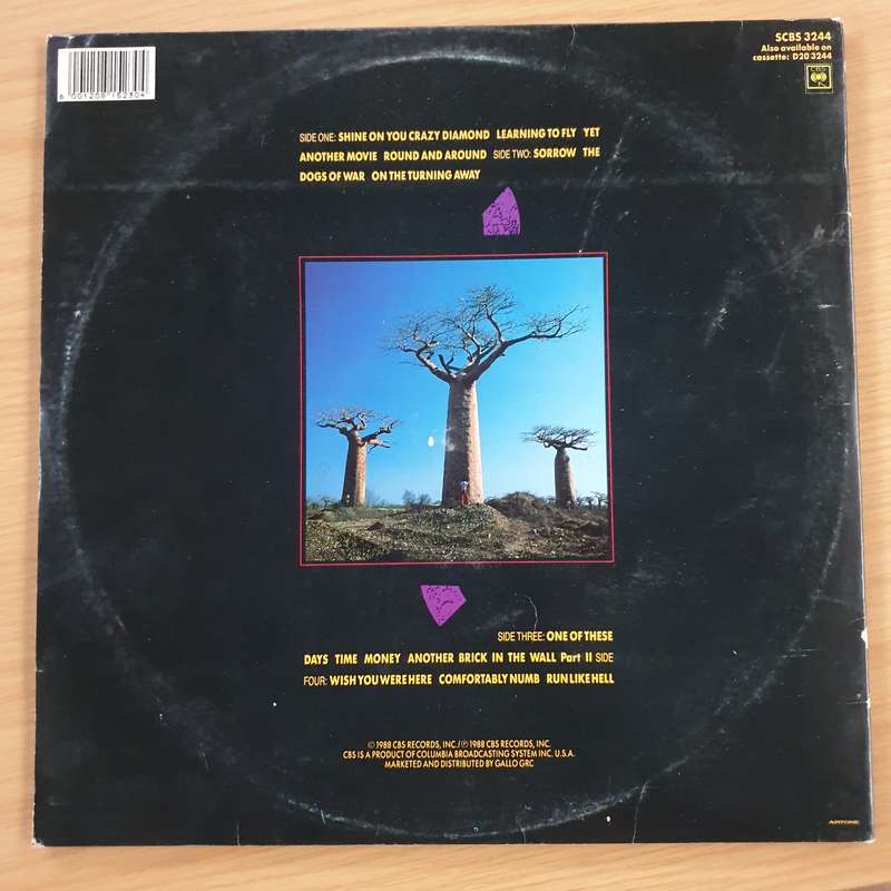 Pink Floyd  Delicate Sound Of Thunder - Live -  Double  Vinyl LP Record  (VG+)