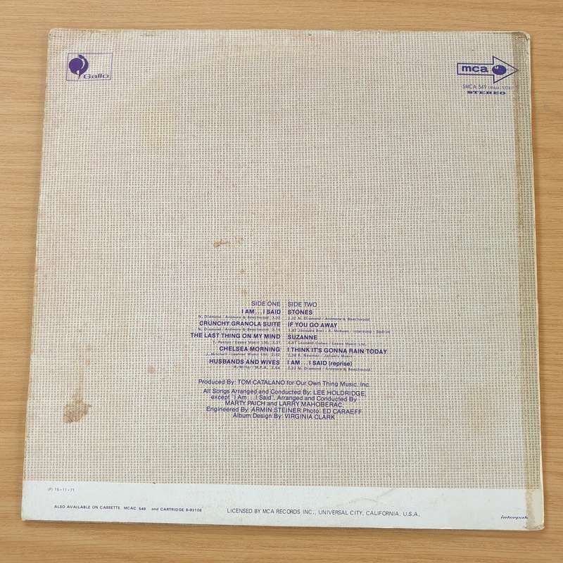 Neil Diamond - Stones  -  Vinyl LP Record (VG)