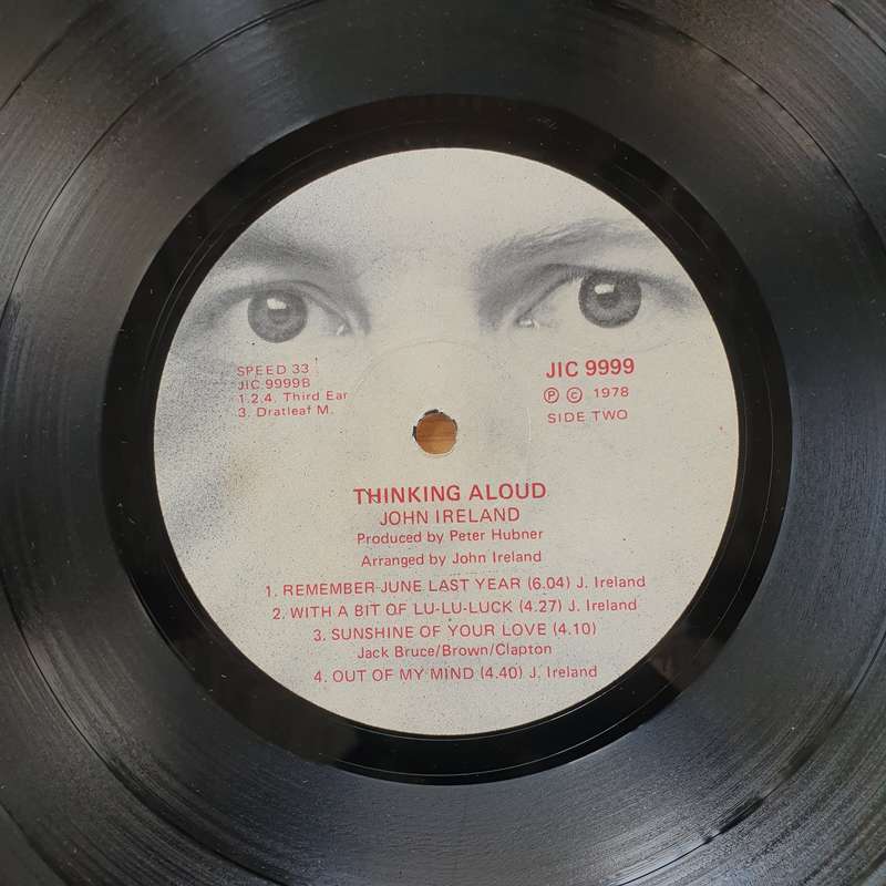 John Ireland  Thinking Aloud -  Vinyl LP Record  (VG+)