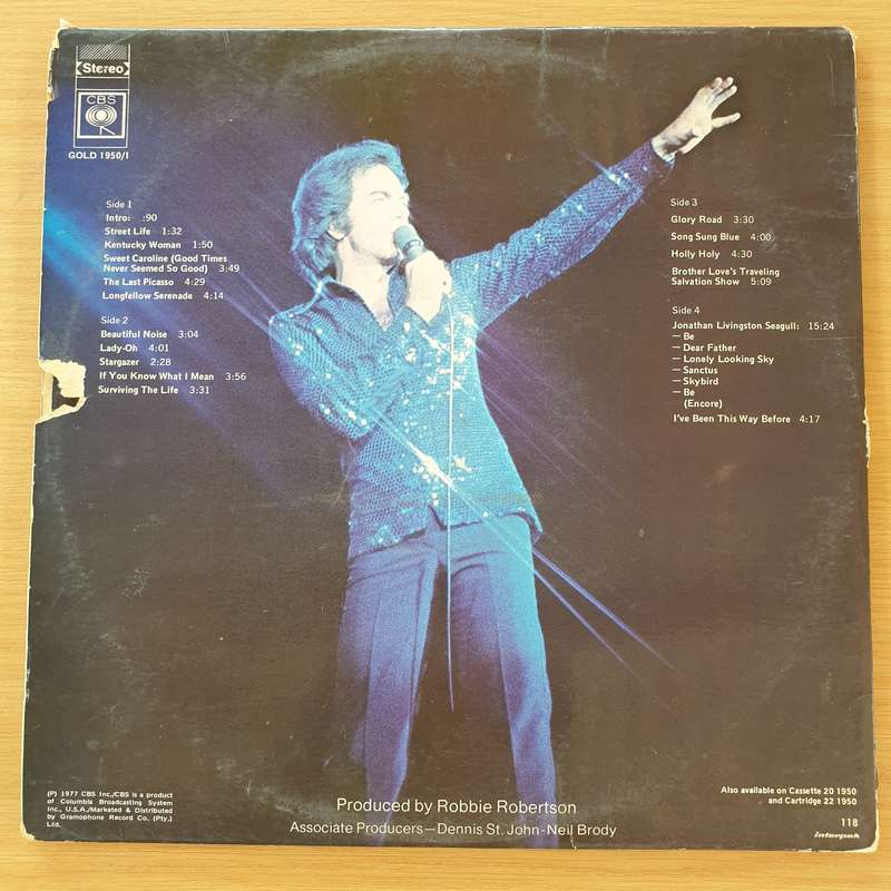 Neil Diamond  Love At The Greek - Recorded Live At The Greek Theatre - Double  Vinyl LP Rec...