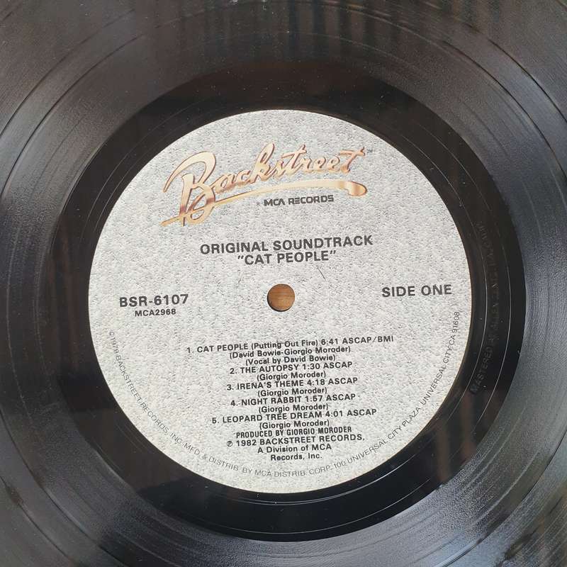 Giorgio Moroder  Cat People (Original Soundtrack) -  Vinyl LP Record  (VG+)