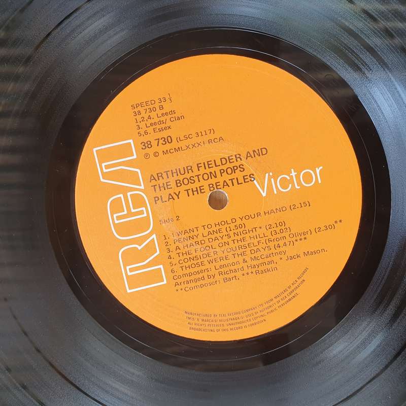 Arthur Fiedler And The Boston Pops  Play The Beatles -  Vinyl LP Record  (VG+)