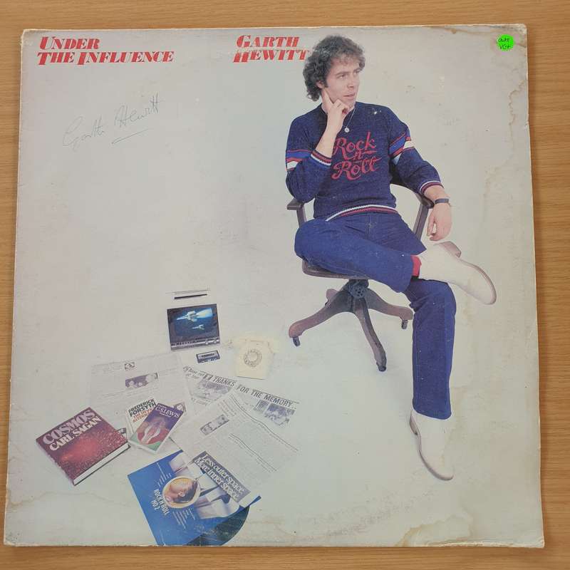 Garth Hewitt  Under The Influence (Autographed)  - Vinyl LP Record -  Vinyl LP Record  (VG+)