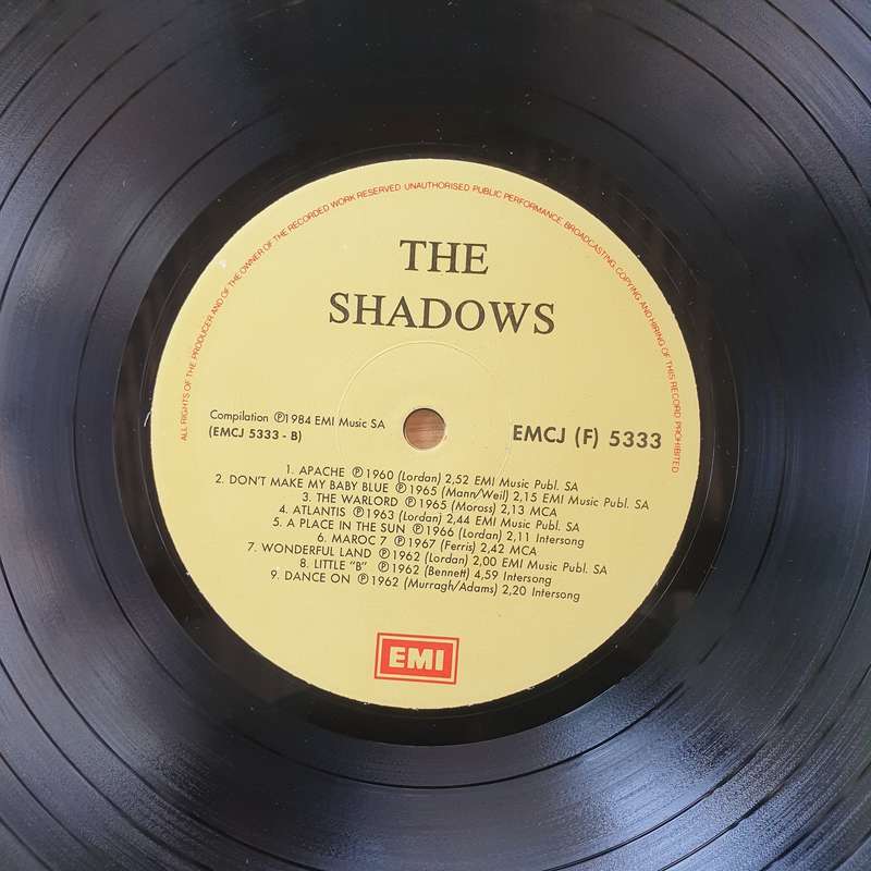 The Shadows  The Shadows - Vinyl LP Record -  Vinyl LP Record  (VG+)