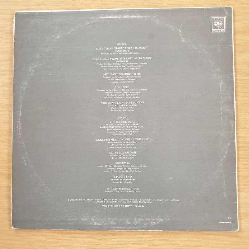 Barbra Streisand  Barbra Streisand's Greatest Hits - Volume 2 - Vinyl LP Record  (VG-)