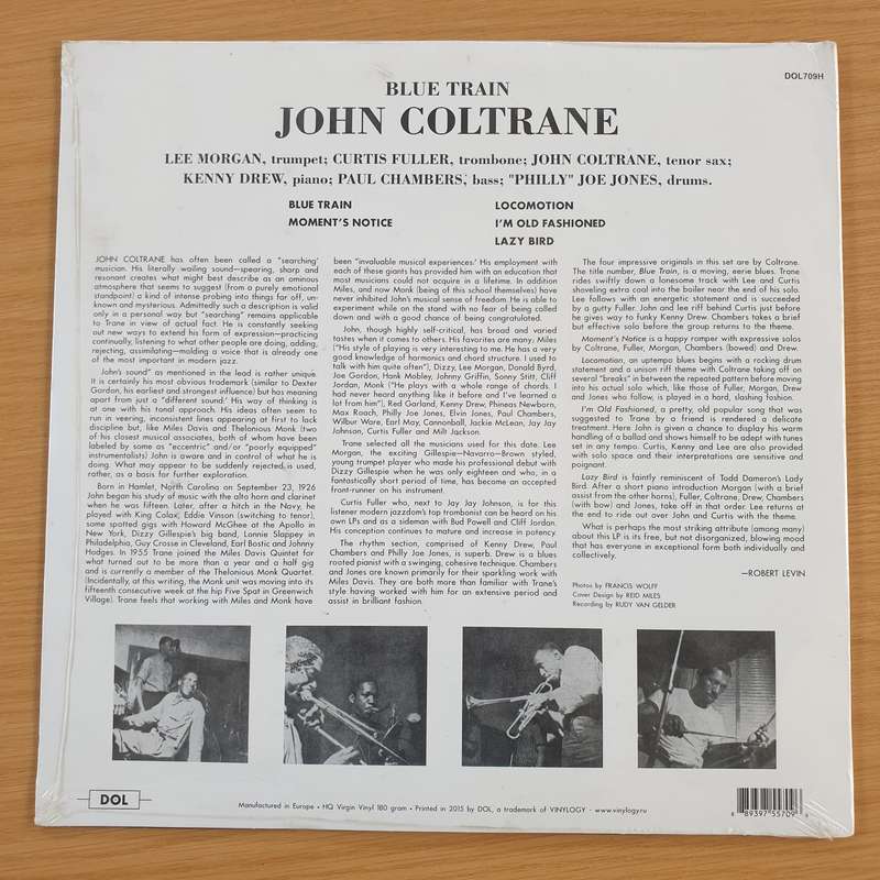 John Coltrane  Blue Train - 180g (DOL) - Vinyl LP Record - Sealed