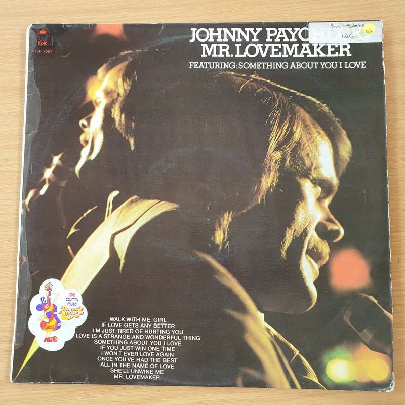 Johnny Paycheck  Mr. Lovemaker - Vinyl LP Record - Opened - Very-Good+ Quality (VG+)