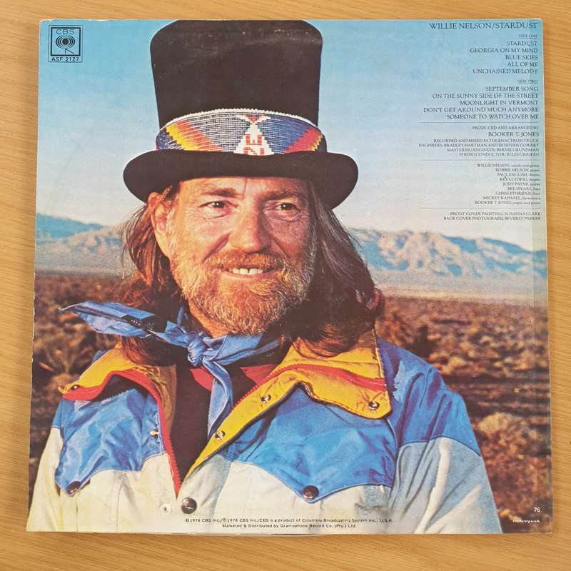 Willie Nelson  Stardust  Vinyl LP Record (VG+)