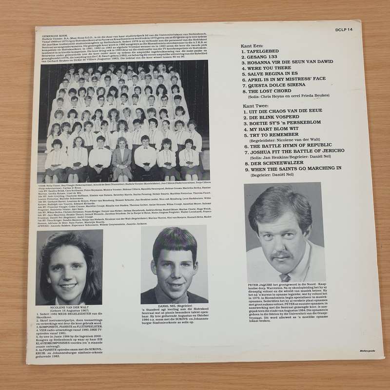 Hoerskool Sentraal Gemengde Koor  Vinyl LP Record (VG+)