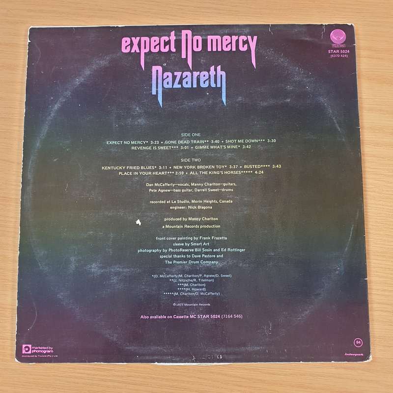 Nazareth  Expect No Mercy - Vinyl LP Record (VG)