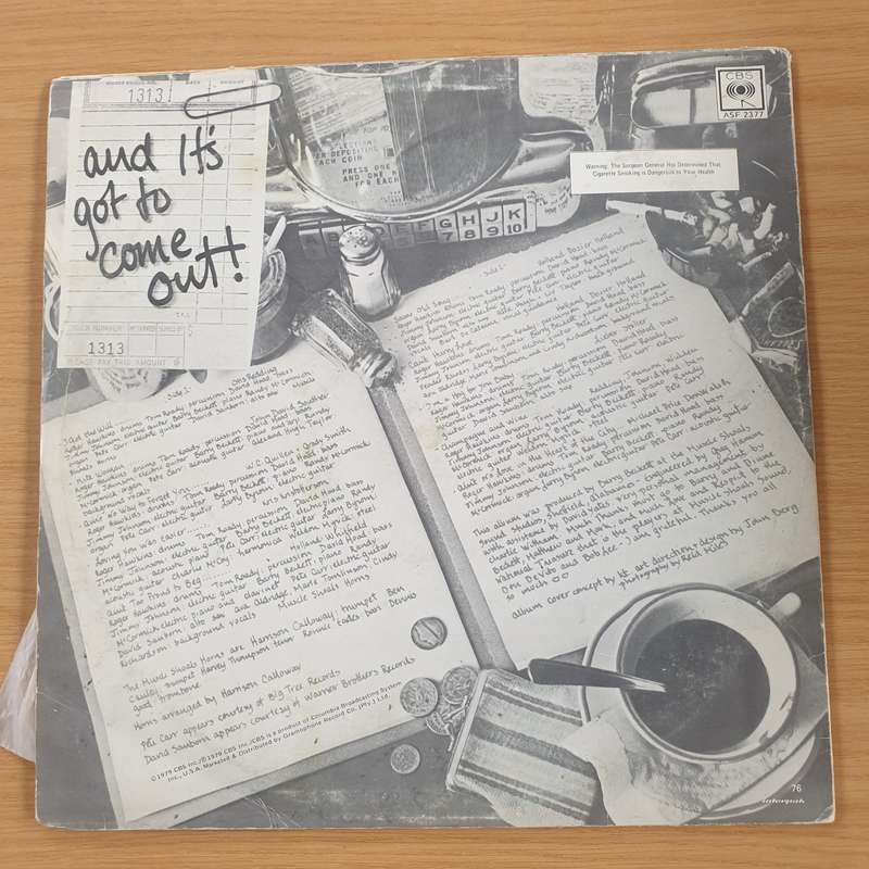 Kate Taylor  It's In There - And It's Got To Come Out!  - Vinyl LP Record (VG+)